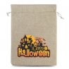 Halloween tašky 1 / z juty, 30 x 40 cm - přirozené Jutové pytle