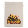 Halloween tašky 1 / z juty 30 x 40 cm - světlé přirozené Jutové pytle