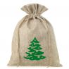 Jutové sáčky 26 x 35 cm - Vánoční strom Vánoční taška