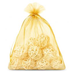 Organza tašky 35 x 50 cm - zlaté Zlaté sáčky