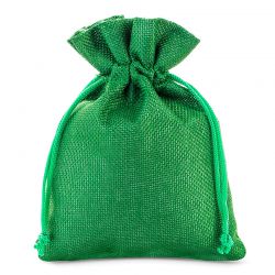 Jutové pytle 22 x 30 cm - zelený Zelené sáčky