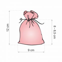 Organza tašky 9 x 12 cm - fialové s potiskem (levandule) - 2 Oblečení a spodní prádlo