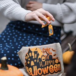 Halloween tašky 12 x 15 cm - mix vzorů a barev Halloween