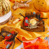 Halloween tašky / z organzy 12 x 15 cm - mix vzorů a barev Malé sáčky 12x15 cm