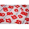 Adventní kalendář jutové sáčky 11 cm x 14 cm - přírodní + červená čísla Využití