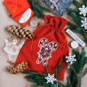 Sametové sáčky 26 x 35 cm - Vánoce - lízátko Vánoční taška