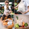 Pytle z imitovaného lnu na zeleninu (3 ks) a bavlněné tašky na nákupy (2 ks) (DE) Bavlněné pytlíky