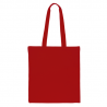 Bavlněná taška 38 x 42 cm s dlouhými uchy - červená Bavlněné pytlíky