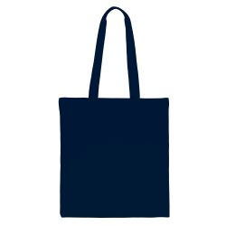 Bavlněná taška 38 x 42 cm s dlouhými uchy - tmavě modrá Bavlněné sáčky