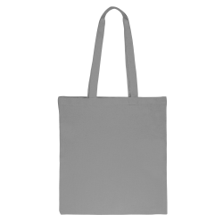Bavlněná taška 38 x 42 cm s dlouhými uchy – šedá Stříbrné / šedé sáčky