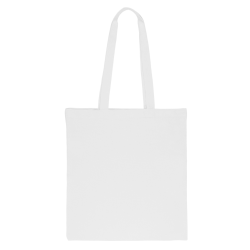 Bavlněná taška 38 x 42 cm s dlouhými uchy - bílá Bavlněné sáčky