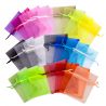 Organza tašky 10 x 13 cm - barevný mix Vícebarevné sáčky
