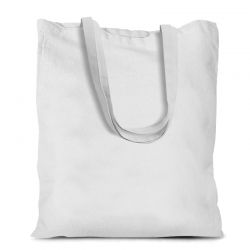 Bavlněná taška 38 x 42 cm s dlouhými uchy - bílá Bílé sáčky