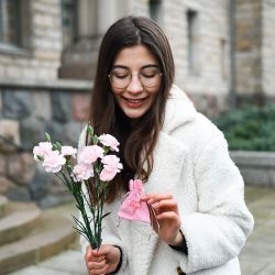 Sametové sáčky 10 x 13 cm - světlá růžové Den žen