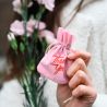 Sametové sáčky 9 x 12 cm - sv. růžový Den žen