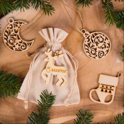Dřevěné visačky - Vánoce Balení dárků