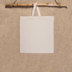 Bavlněná taška 38 x 42 cm s krátkými uchy –  přírodní Hotelové doplňky