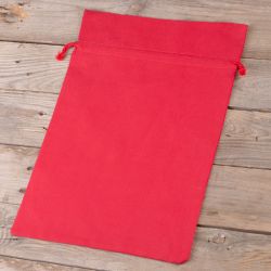 Bavlněné pytle 26 x 35 cm - červený Červené sáčky