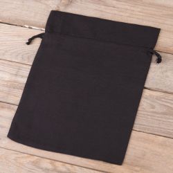 Bavlněné pytle 22 x 30 cm - černý Bavlněné sáčky