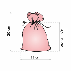 Bavlněné Sáčky 11 x 20 cm - přirozený Oblečení a spodní prádlo