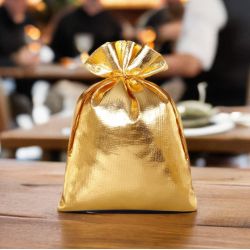 Metalické tašky 26 x 35 cm - zlaté Zlaté sáčky
