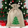 Jutové sáčky 26 x 35 cm - Vánoční strom Příležitostné sáčky