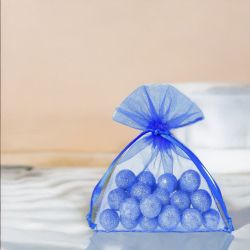 Organza tašky 5 x 7 cm - modré Modré sáčky