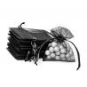 Organza tašky 9 x 12 cm - černé Malé sáčky