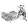 Metalické tašky 13 x 18 cm - stříbrné Baby Shower