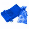 Organza tašky 16 x 37 cm - modré Organza sáčky