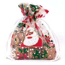 Organza tašky 8 x 10 cm - Vánoce / 5 Svátky a k příležitosti