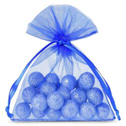 Organza tašky 8 x 10 cm - modré Modré sáčky