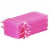 Organza tašky 13 x 27 cm - růžové Růžové sáčky