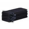 Organza tašky 11 x 20 cm - černé Černé sáčky