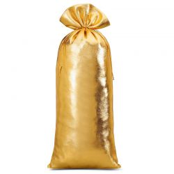 Metalické tašky 16 x 37 cm - zlaté Lněné pytle