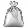 Metalické tašky 10 x 13 cm - stříbrné Lněné pytle