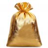 Metalické tašky 18 x 24 cm - zlaté Lněné pytle