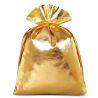 Metalické tašky 13 x 18 cm - zlaté Lněné pytle