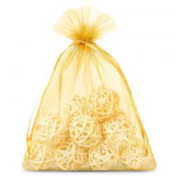 Organza tašky 18 x 24 cm - zlaté Zlaté sáčky