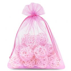 Organza tašky 30 x 40 cm - růžové Ochrana hroznů