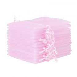 Organza tašky 30 x 40 cm - světlá růžové Růžové sáčky