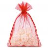 Organza tašky 15 x 20 cm - červené Vánoční taška