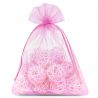 Organza tašky 13 x 18 cm - růžové Růžové sáčky