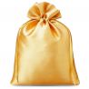 Saténové pytle 22 x 30 cm - zlaté Zlaté sáčky