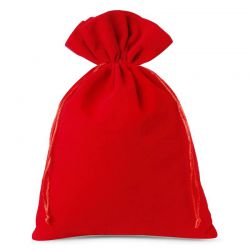 Sametové sáčky 26 x 35 cm - červené Sametové pytíky