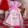 Organza tašky 8 x 10 cm - růžové Svatební sáčky
