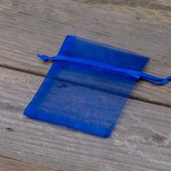 Organza tašky 7 x 9 cm - modré Vánoční taška