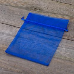 Organza tašky 15 x 20 cm - modré Střední sáčky