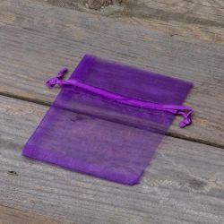 Organza tašky 8 x 10 cm - tmavě fialové Malé sáčky 8x10 cm