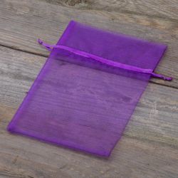 Organza tašky 13 x 18 cm - tmavě fialové Den žen